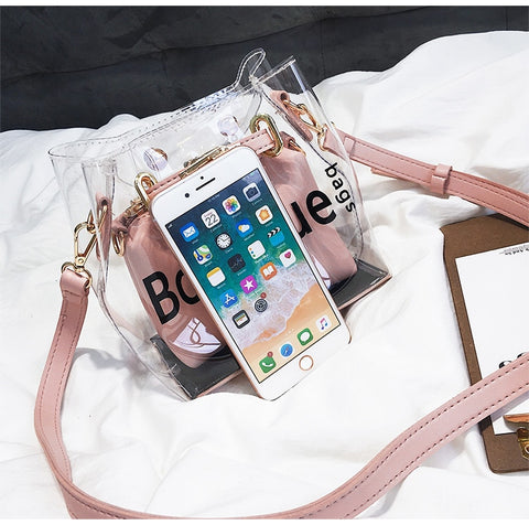 Image of New Fashion  Cross-body Transparent Summer Bags