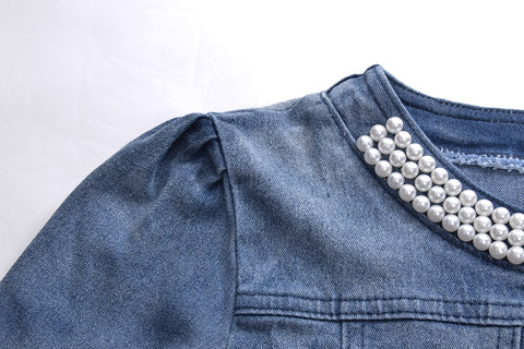 Image of Fashion Crystal Denim Women's  Jacket