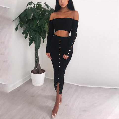 Image of LiLa Top Trendy Long Sleeve Women's Knitted Set