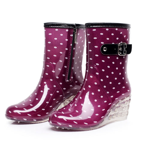 Image of Woman's Rain Snow Waterproof Boots