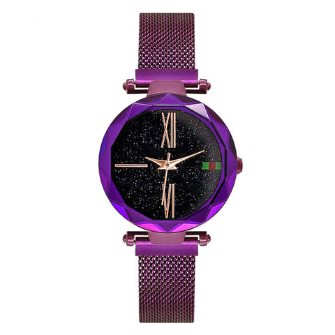 Image of Luxury Casual Sky Fashion Watch with Magnetic Buckle for Women