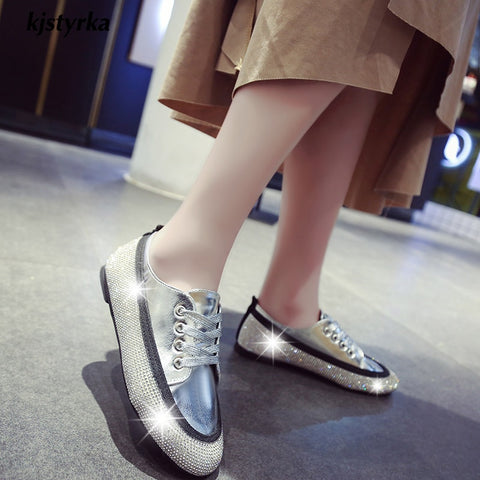 Image of Fashion Shiny Crystal Women's Sneakers
