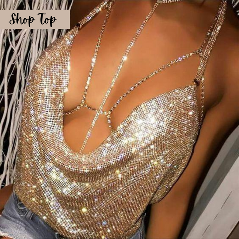 Image of I Like To Be Sexy Sequined Top